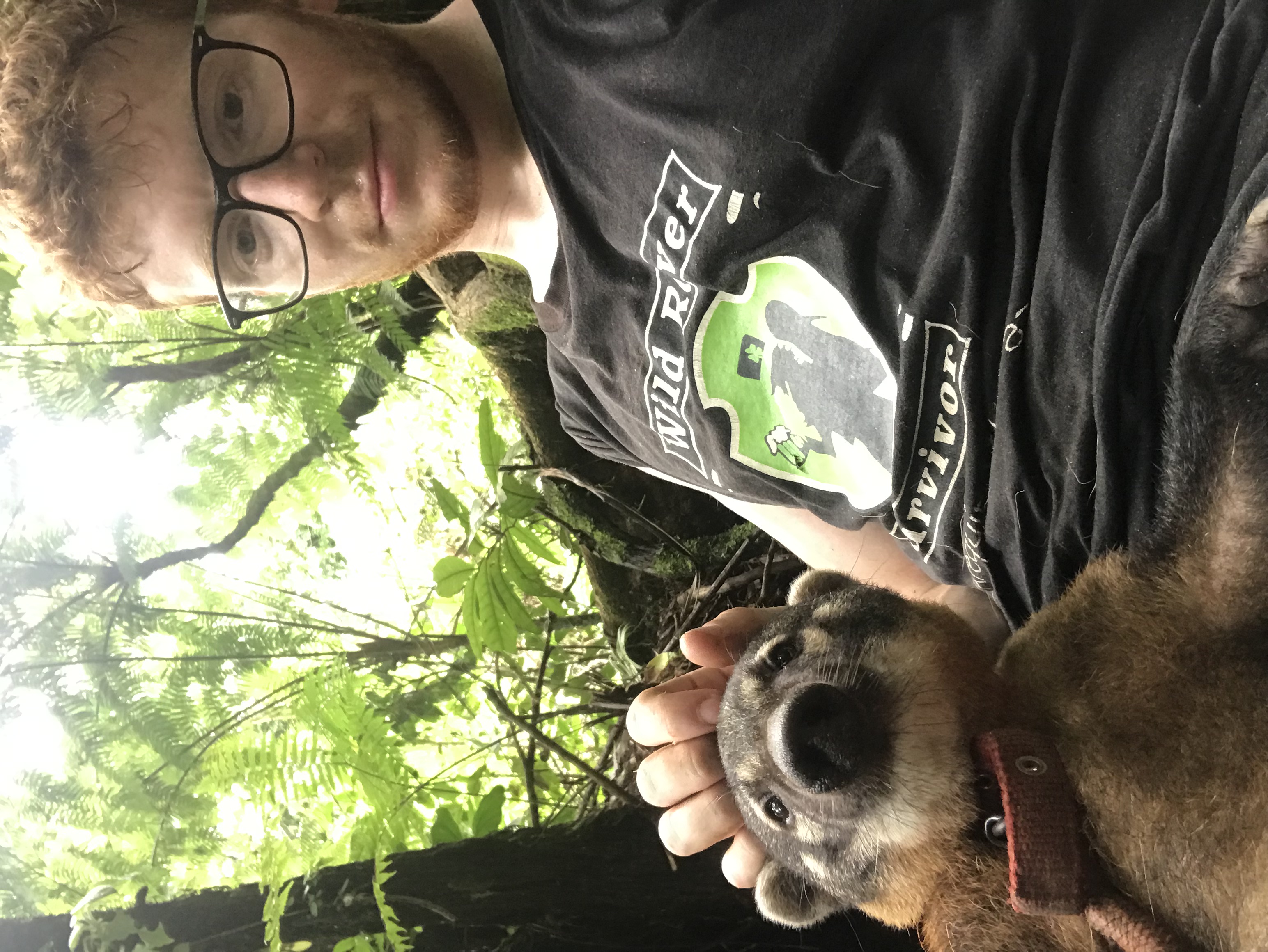 Holding a coati at Parque Machía